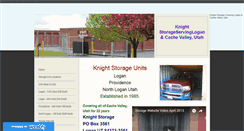 Desktop Screenshot of knightstoragelogancachevalley.com