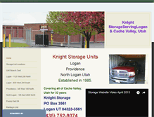 Tablet Screenshot of knightstoragelogancachevalley.com